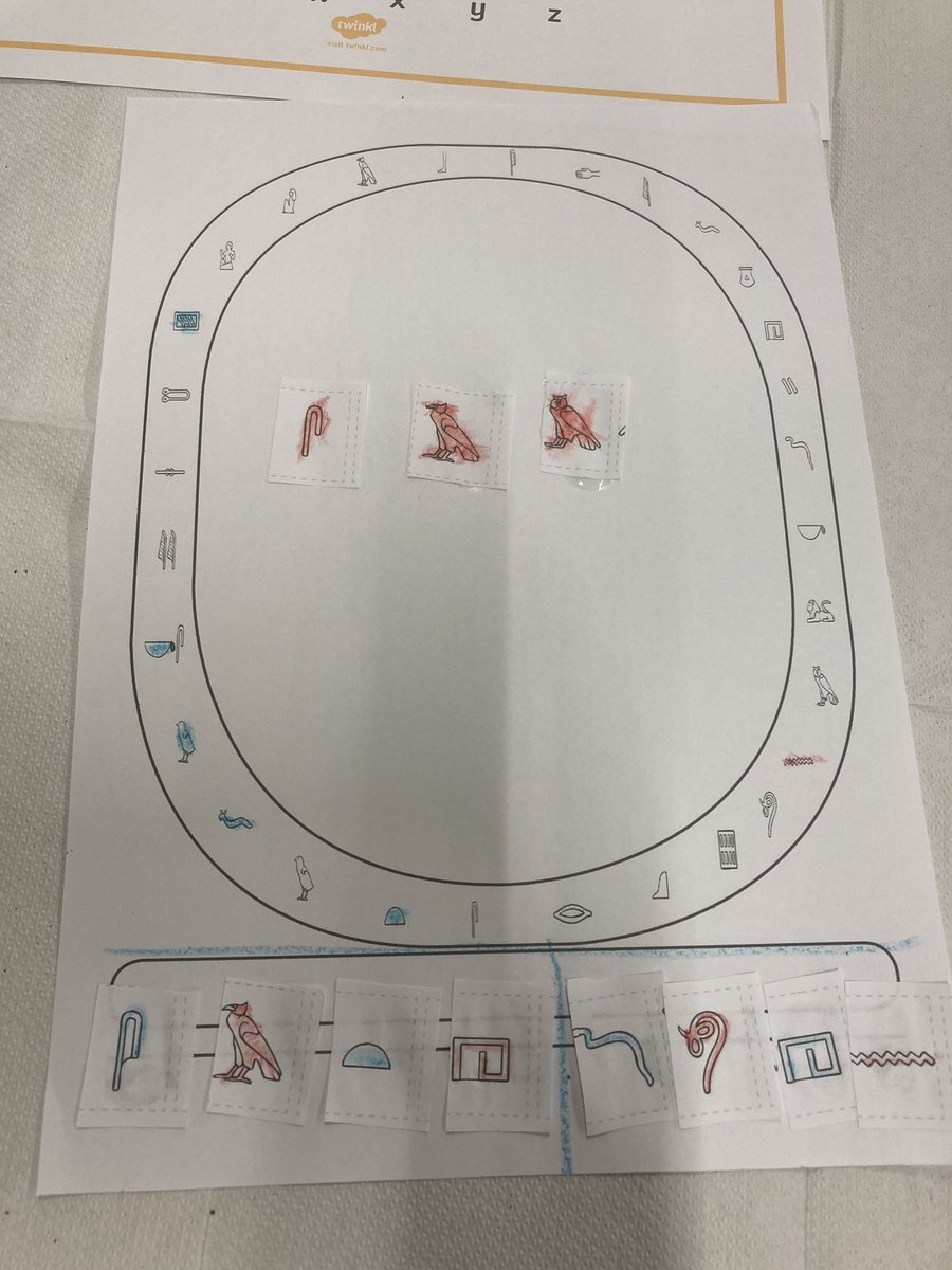 catherine_tuck's tweet photo. #HereIAm  Ancient Egypt - making our own ‘cartouche’ https://t.co/S3QAjReLwo