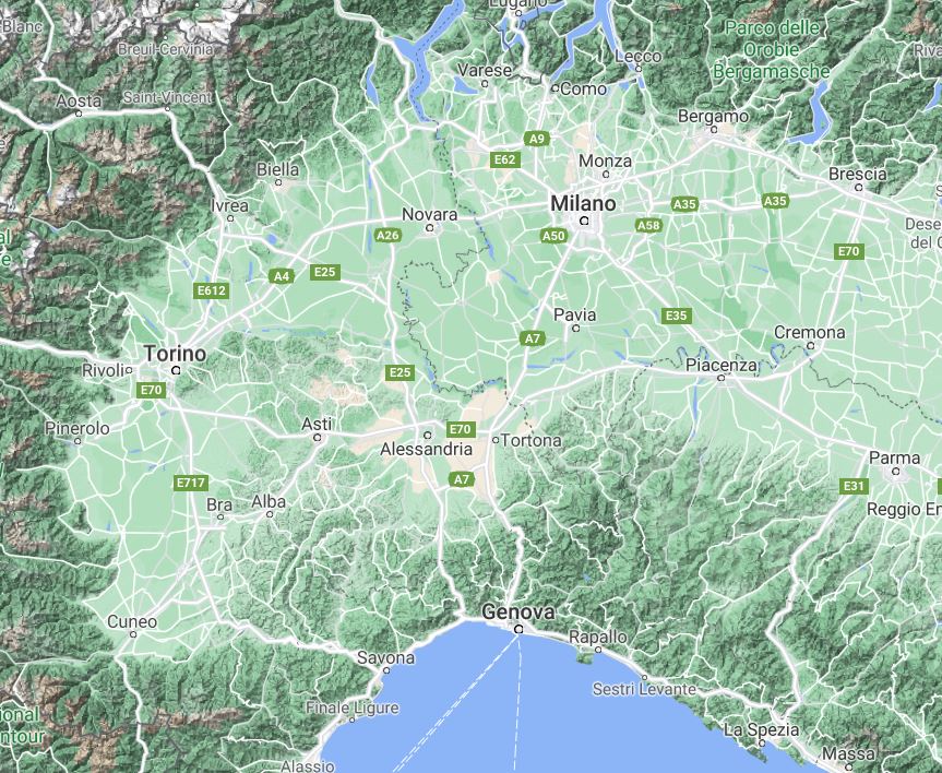 3/ Constrained between the Apennines and the sea, along the rugged coast of Liguria, it was not in a good position for the steam age. There were no inland water routes to connect the city easily with its natural hinterland: the Po valley, Turin, Milan, Switzerland and S Germany.