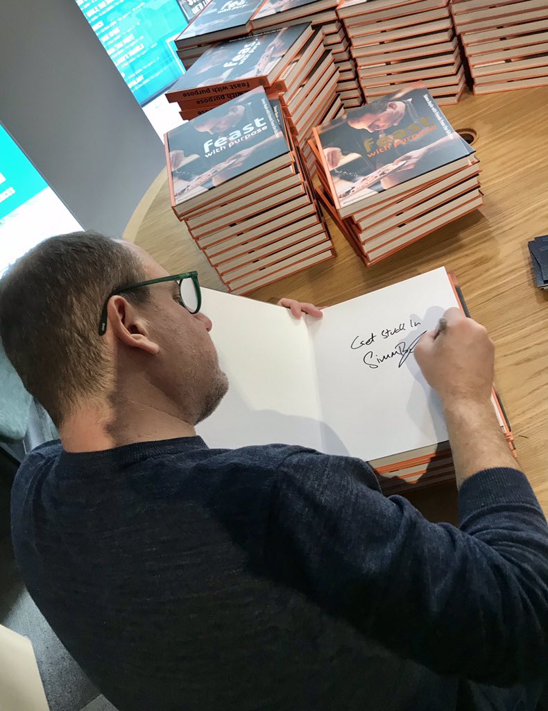 BrigadeBarKtchn's tweet photo. @chefsimonboyle never stops. Feast with purpose written in eight weeks, Simon intends to sign every copy sent out. Thanks to everyone who has ordered a copy. The money will direct support those who are facing uncertainty in the hospitality industry. #madeagain #Wevegotyou https://t.co/tK2u19lYhq
