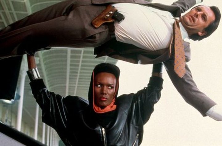 Oh and then there's Moore. He's the record holder (see above) but things get pretty crazy throughout his era. Shout-out to Grace Jones (Mayday) who's "only" 20 years younger than Moore in A View to a Kill (which also provides her then boyfriend Dolph Lundgren his screen debut).