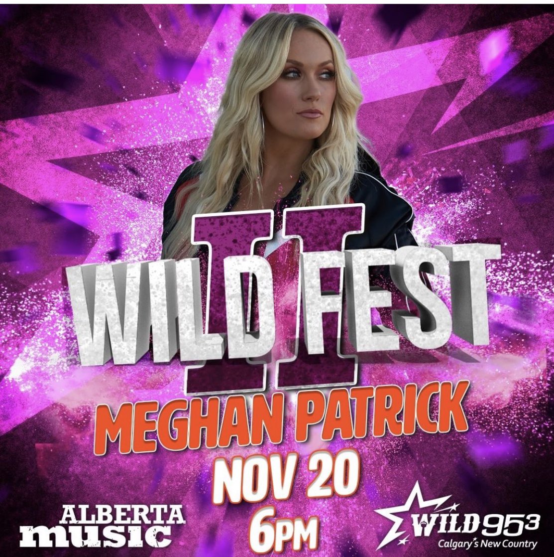 Matt_Dips's tweet photo. The incredibly talented @MegPatrickMusic is taking over @WILD953Calgary tonight from 6-7 mst! #WildFest2 https://t.co/4ajY9LPaVn