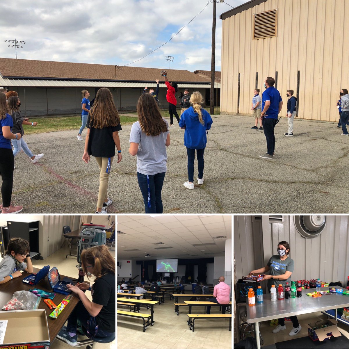 Finished off this week with our Academic Gold celebration hosted by our Edge Middle School PTO. We had 162 in person students make the A/B honor roll! 

They got to spend time outside playing, hanging out watching the Grinch, playing board games, and purchasing snacks! Way to go
