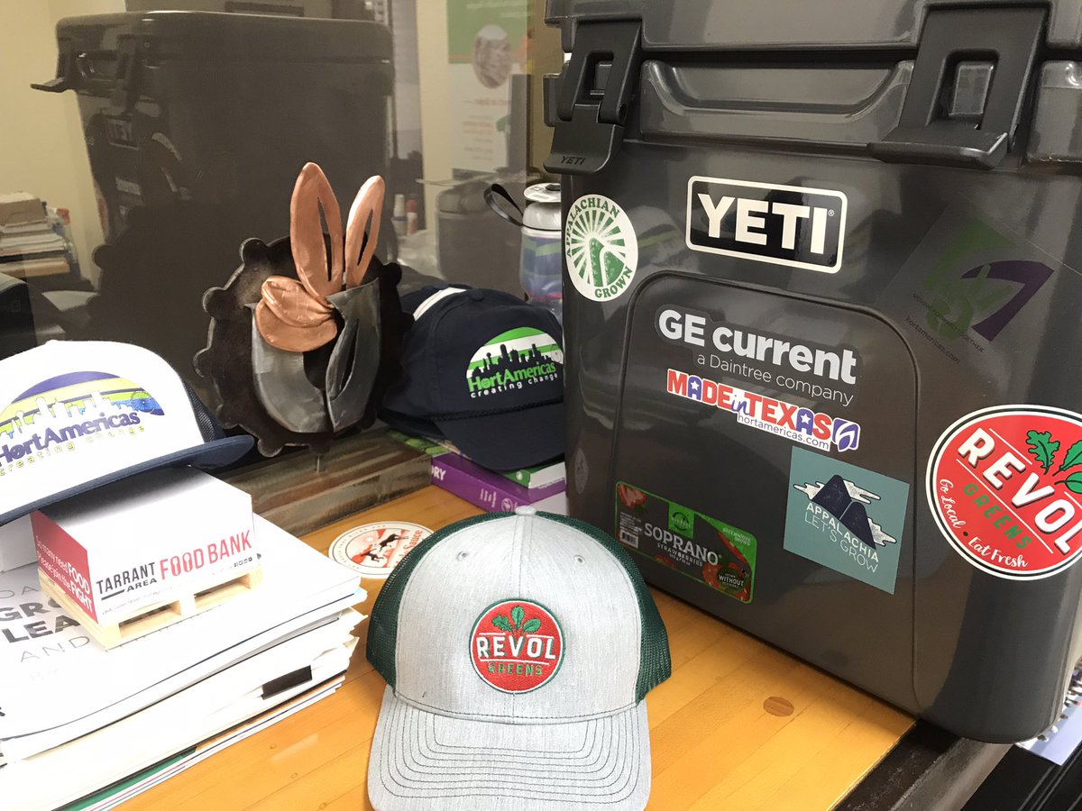 My @gecurrent #freshproduce @YETICoolers is staring to take shape.  Thanks for the new stickers @WindsetFarms and @RevolGreens ! #eatmoresalad