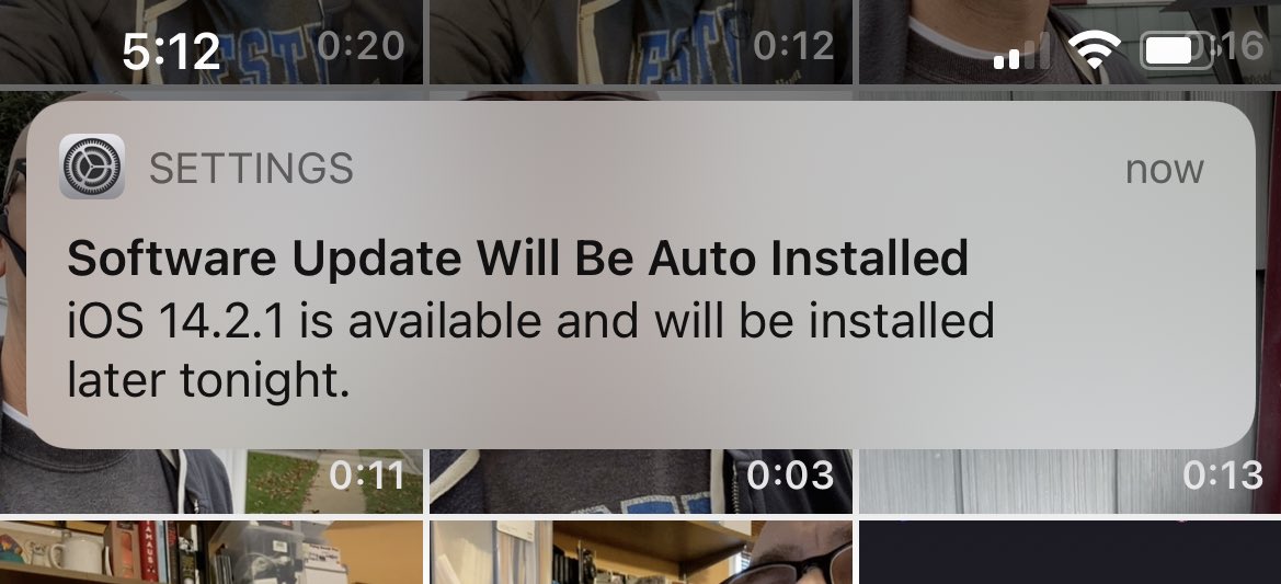LanceUlanoff's tweet photo. iOS updates come at you fast. #ios1421 https://t.co/cmaku365tu