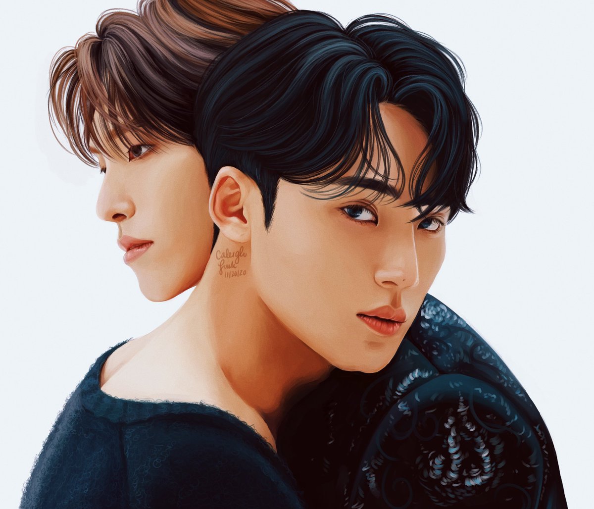 mingyushibe's tweet photo. 🦦🐕 

#SEVENTEEN  #세븐틴  #seventeenfanart #MINGYU #민규 #DINO #디노
@pledis_17 @pledis_17jp https://t.co/nD7kN6SB2K