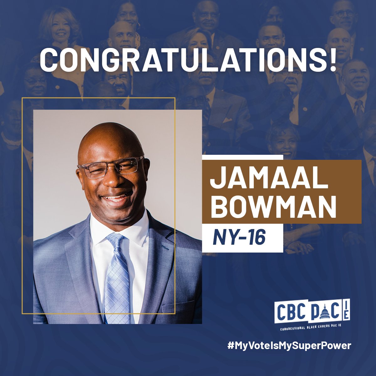 CBCPACIE's tweet photo. Congratulations @JamaalBowmanNY https://t.co/r0E9Udue2O