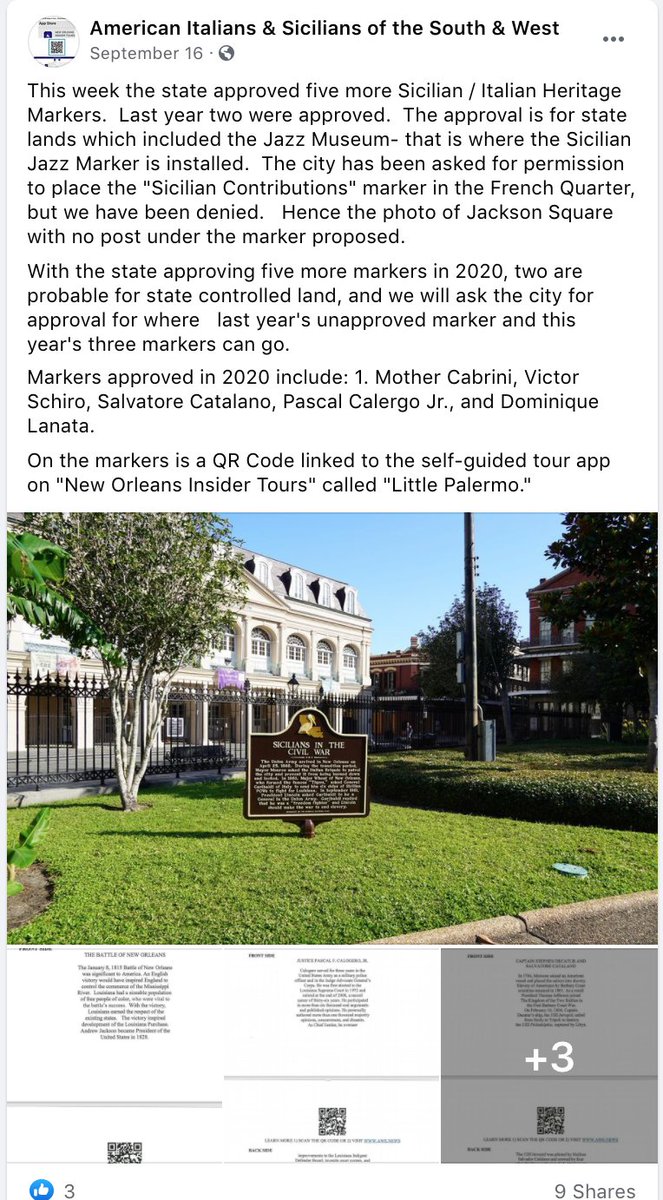 Recently, Marsala has been approved to install five more historic markers, one of which is about the Battle of New Orleans, and another that clearly contains a “white slavery” narrative, another common white supremacist talking point.