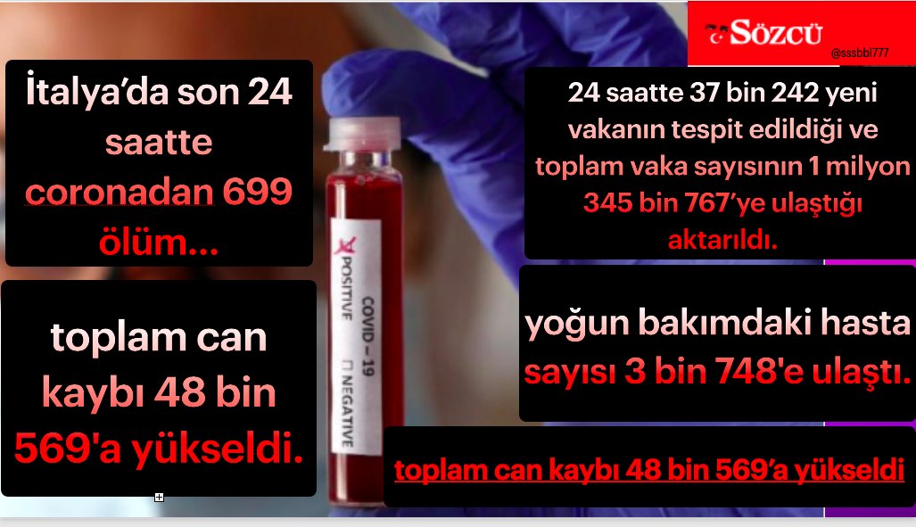 SSSBBL777's tweet photo. #İtalya’da son 24 saatte , #coronadan 699 ölüm… olurken ,toplam can kaybı 48 bin 569’a yükseldi. https://t.co/2KzjbRYpvh https://t.co/wNG9QlXb3J