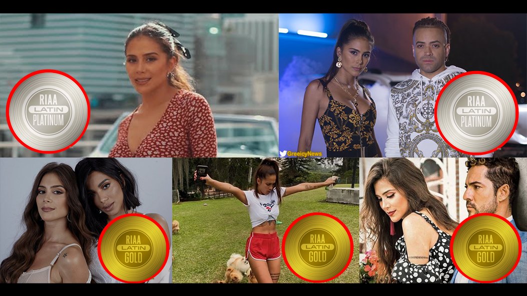 GreeicyNews's tweet photo. Greeicy obtiene su quinto certificado latino en USA por la RIAA gracias a "Los Besos", ahora cuenta con 2 platinos y 3 oros en el país. https://t.co/AJD3nv6PAm