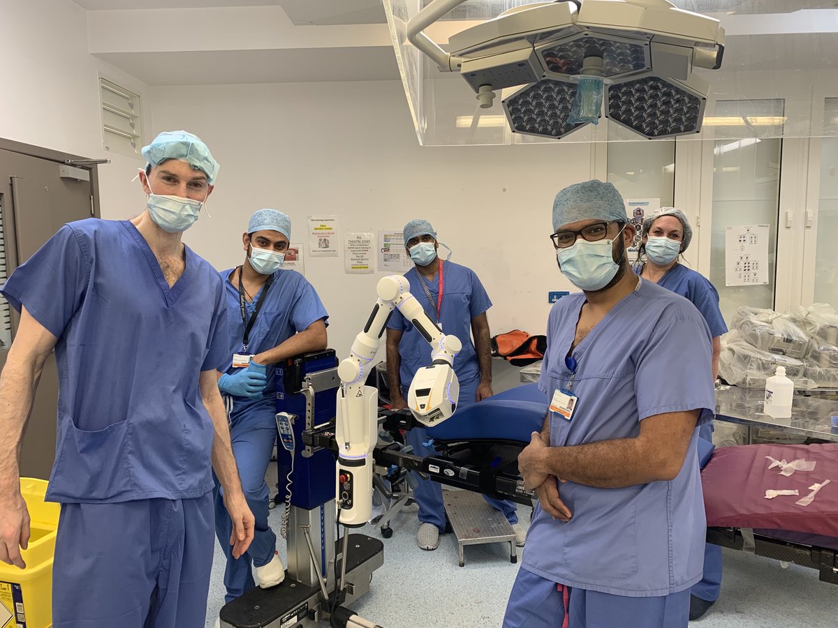 Just undertook the first ever CIRQ active case worldwide. This is Brainlab's next generation true robotic offering - we successfully fixed an ankylosis spondylitis related fracture at c6/7 with long segment fixation posteriorly using the Silony system.