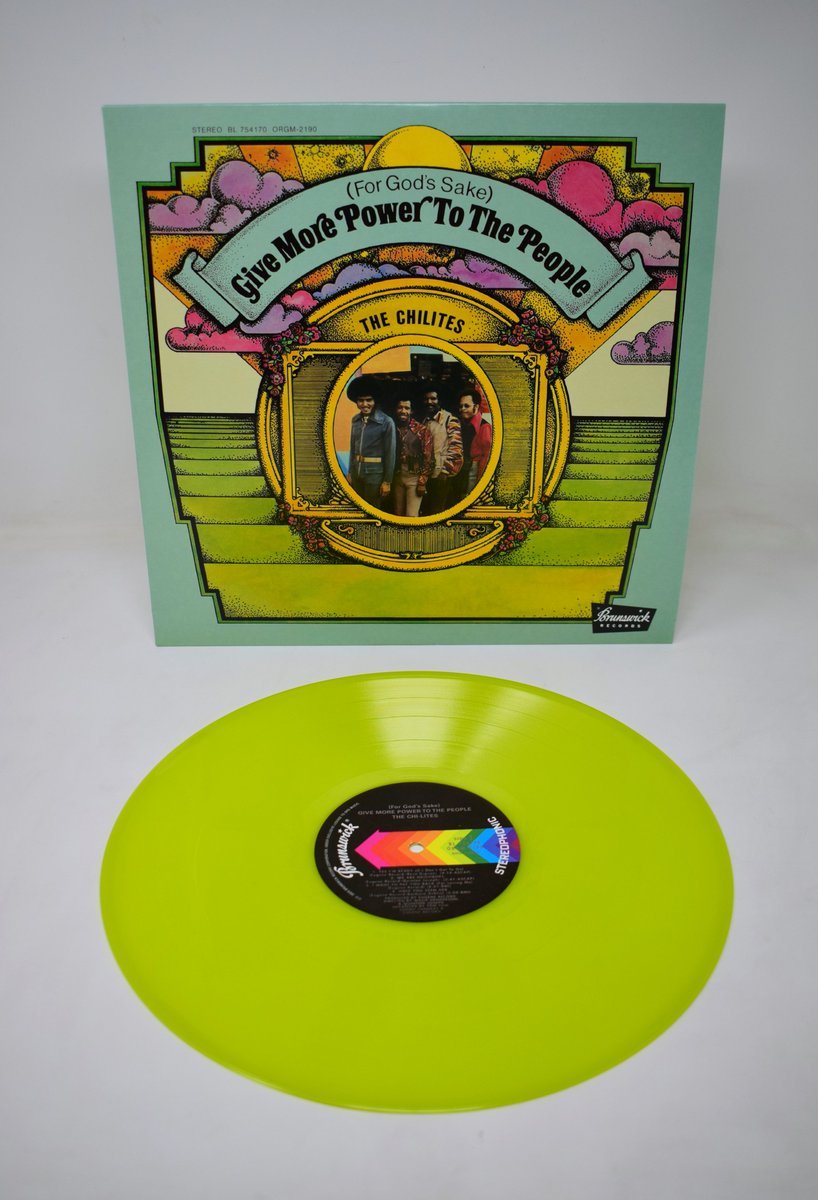 orgmusiclabel's tweet photo. The Chi-Lites’ 3rd album, (For God's Sake) Give More Power to the People, is finally back on vinyl! The limited yellow color pressing is available from @BNBuzz beginning today for #BNVinylWeekend. Look out for the 180g black vinyl in February.
Read more: https://t.co/H6wV60tX9c https://t.co/zxyzTeVdXb