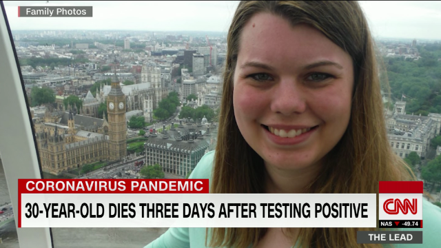 TheLeadCNN's tweet photo. 30-year-old dies three days after testing positive @jaketapper reports https://t.co/HmTV9pirNj https://t.co/NqurRjeisq