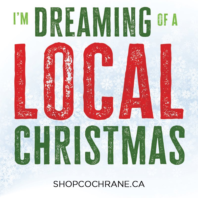 Remember there's no place like LOCAL for the holidays! Share your local love this season!
The Cochrane Gift Guide is now available online at shopcochrane.ca #ShopCochrane #SupportLocal 
#ProudlyCochrane #LoveLocal