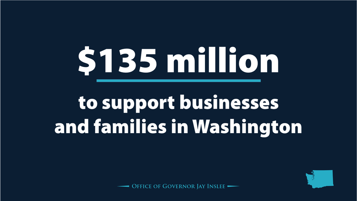 GovBobFerguson's tweet image. Washingtonians across the state are hurting due to COVID-19.

Today, we’re announcing $135 million in financial support to help families, businesses and workers get by.