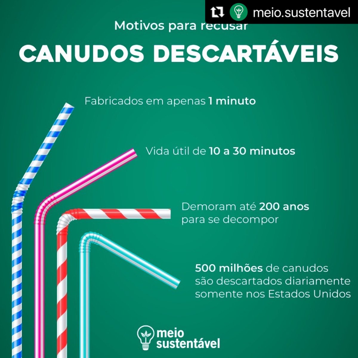 vidaverdegyn's tweet photo. #sustentabilidade #sustentabilidadebrasil #meioambiente #sustentavel #lixozero #plastico #poluição #1lixo #reuse #reduza #reflita #recicle #menosumlixo #canudo #embalagem #mareslimpos 
#inox https://t.co/WoBOdDHAA1