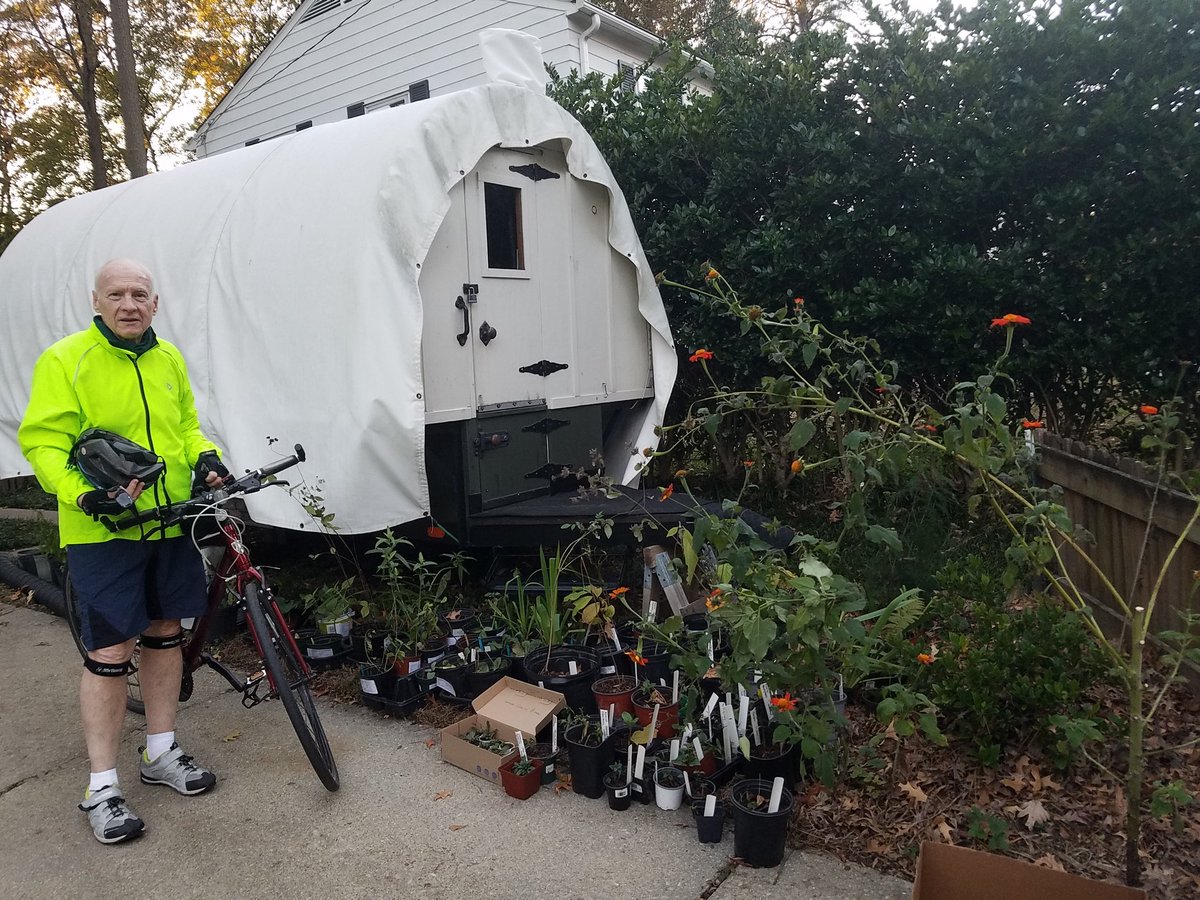 VMN_Peninsula's tweet photo. Getting ready for tomorrow's Native Plant Sale, 9 am to Noon, 182 Carnegie Drive, Newport News. Come see what we have! https://t.co/6xCoQqj4QH