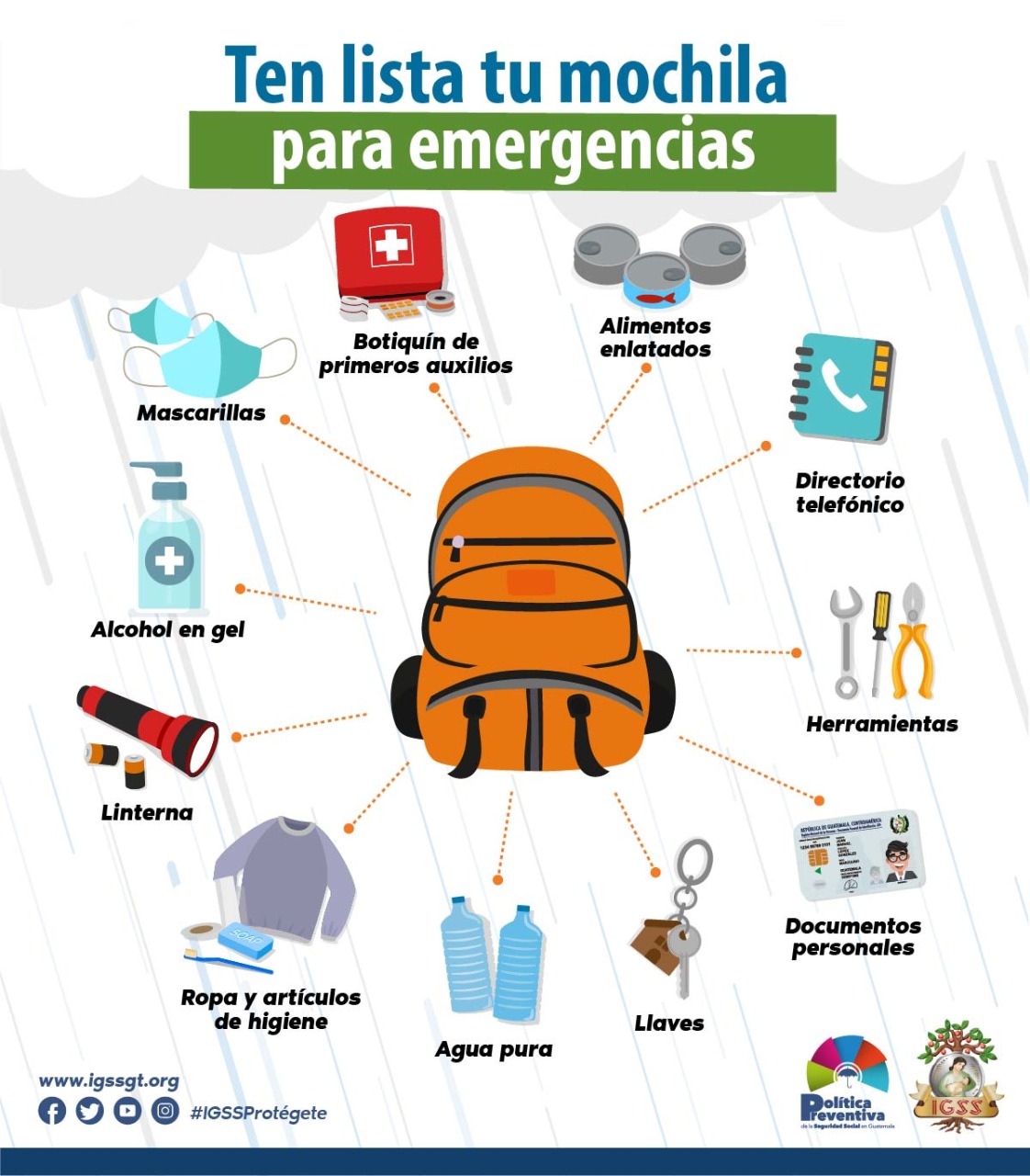 Lista de articulos para mochila de emergencia sale