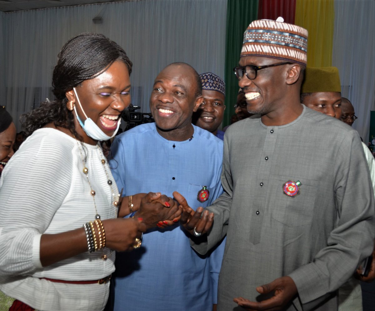 nnpclimited's tweet photo. PHOTO NEWS: 

More images from GMD @NNPCgroup Mallam @MKKyari's media parley with energy journalists in Abuja, this evening. https://t.co/1FPgwAUP4O