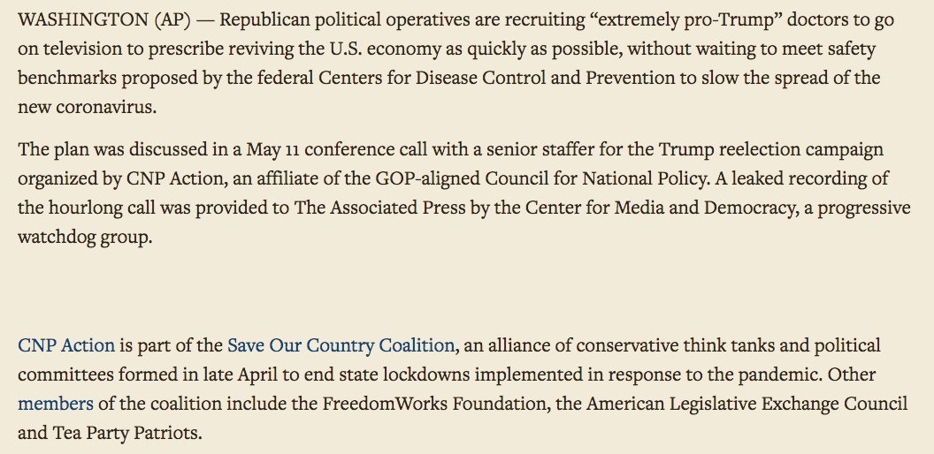 He's a part of this PAC.  https://www.sourcewatch.org/index.php/Council_for_National_Policy also behind the same group that found the doctors that did that ridiculous press conference.