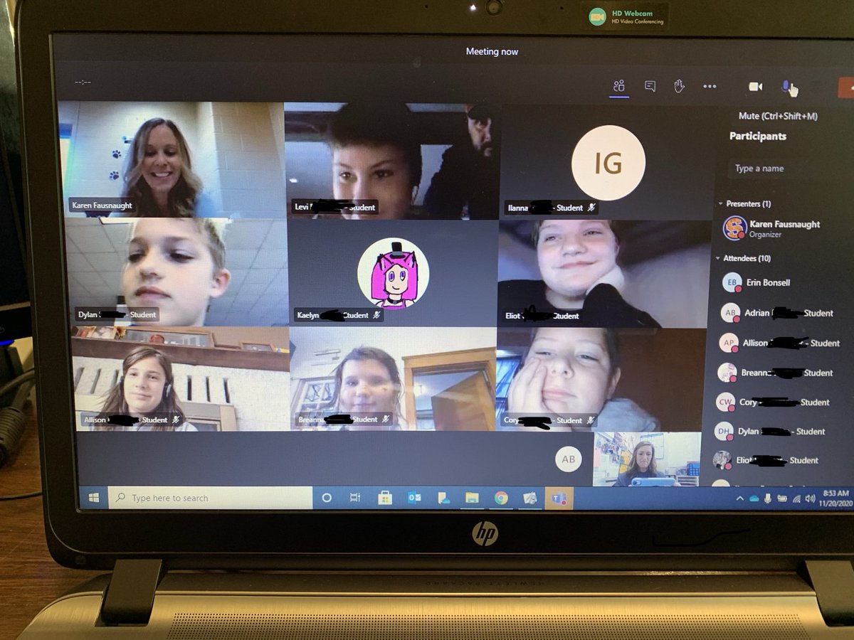 bonsell_erin's tweet photo. That’s a wrap on a “trial” of remote learning. So proud to co-teach with @sham10299 and @MrsFausnaught   #JSAMSComeAlive https://t.co/0aWl0eKCD3