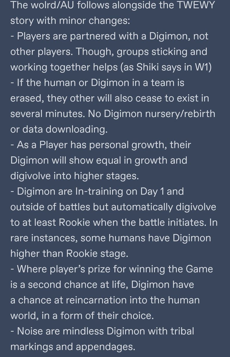 The long-awaited personal take on a TWEWY-Digimon crossover is complete T3T/Keep reading if you like headcanons and text!(TWEWY spoilers inbound)(6/9)