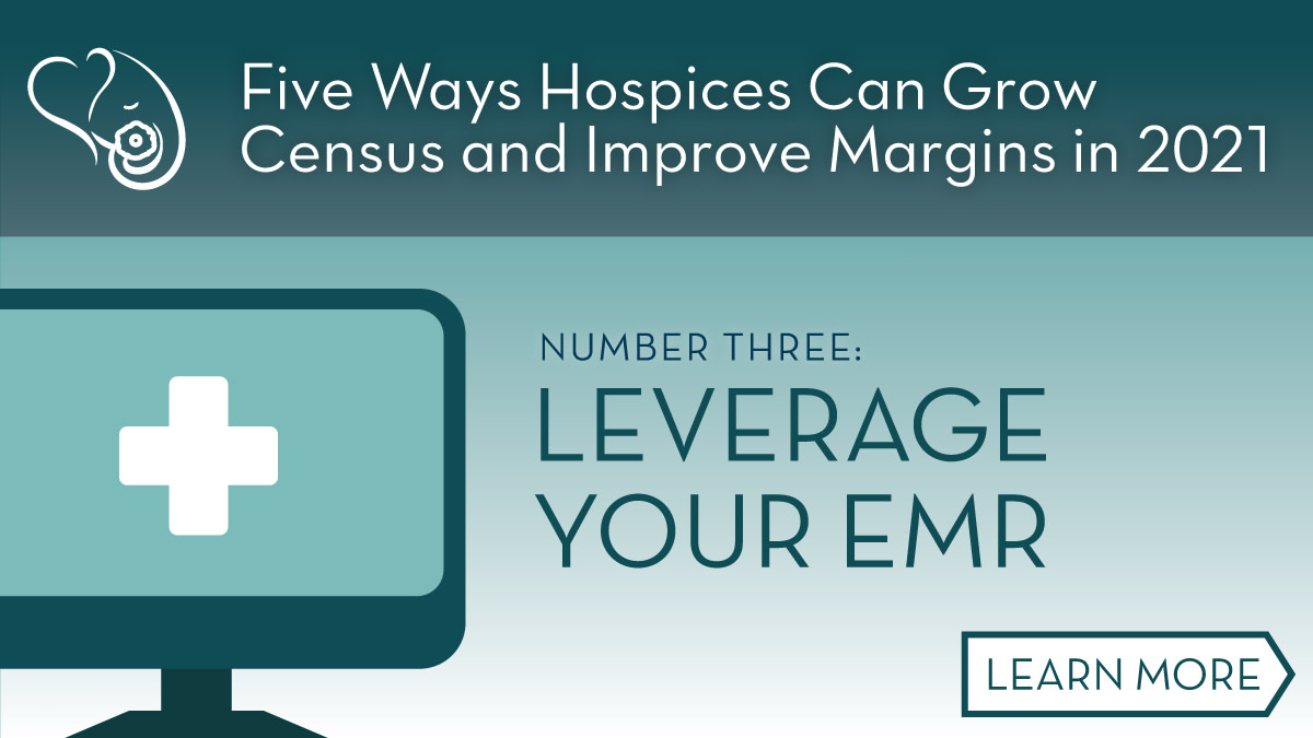 enclara's tweet image. Your #EMR is a powerful tool for productivity and can even be used for outreach. Read our top five tips to build census and margins in 2021. bit.ly/3kJJEc1

#Hospice #PrescribingPatterns #Payers #CulturalCompetency #Data #Technology #Pharmacy