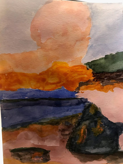 mchughpmtlib's tweet image. Library Art Class does abstract expressionism #mchughpiermontlibrary #abstractexpressionism #helenfrankenthaler #piermontny