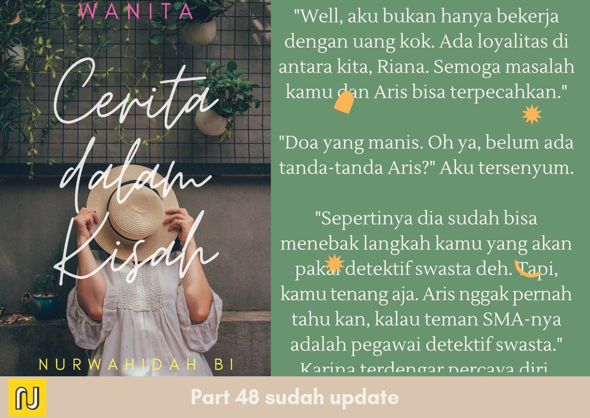 Firstlight_131's tweet photo. T-tapi udah jadi flyer gini, Aris dah tahu dong wkwkwkwk
Mampir ya #novelme #novelindonesia #nexttopwriter #penulisindonesia #novelromance #family #friendship https://t.co/X6Vu0rlGwE