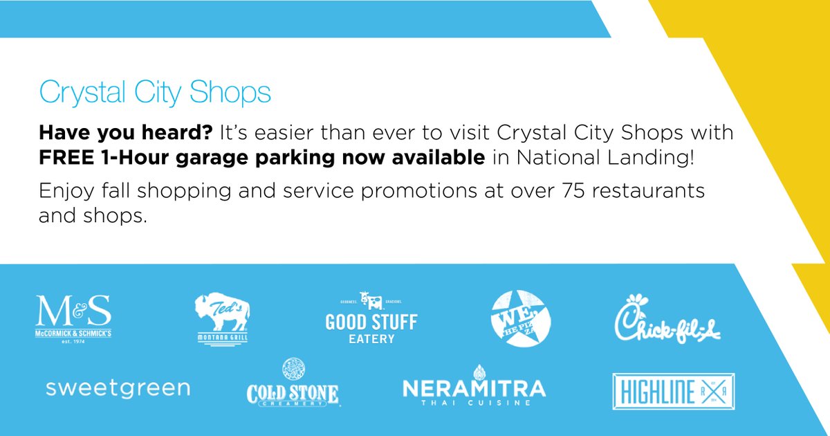RiverHouseApts's tweet photo. Spreading the good news about free 1 hour parking in National Landing. https://t.co/4bPob2fZal