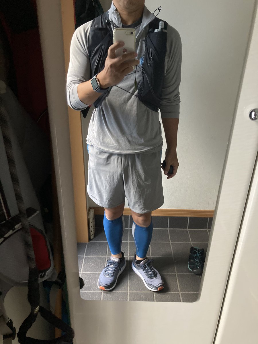 Roadman 60 8kg 昔のcap2tシャツの上にモンベルジオラインlw着たら暑くて家から3分で脱ぐ Roadman 60 8kg 昔のcap2tシャツの上にモンベルジオラインlw着たら暑くて家から3分で脱ぐ