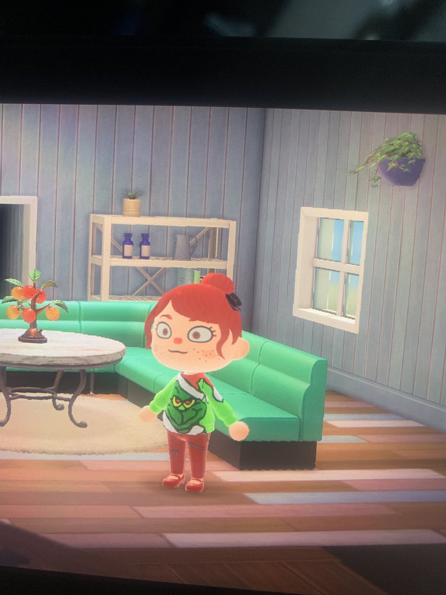 the_speducator_'s tweet photo. @NintenTalk I was told to tag you for my Grinch sweater I made on ACNH😀 #ACNHDesigns #ACNH #Grinch https://t.co/dxDqQPH7UL