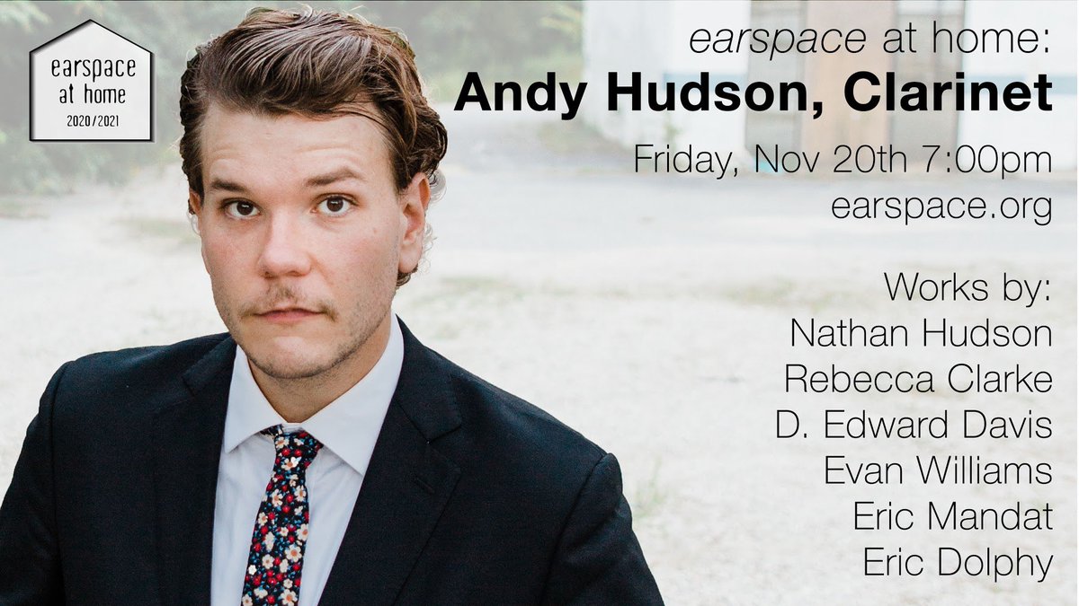 earspace_ens's tweet photo. See you at 7:00PM with @TheAndyHudson playing some music by awesome people. Join us at https://t.co/dRFve1XvuF https://t.co/6NZg9NAYZ3