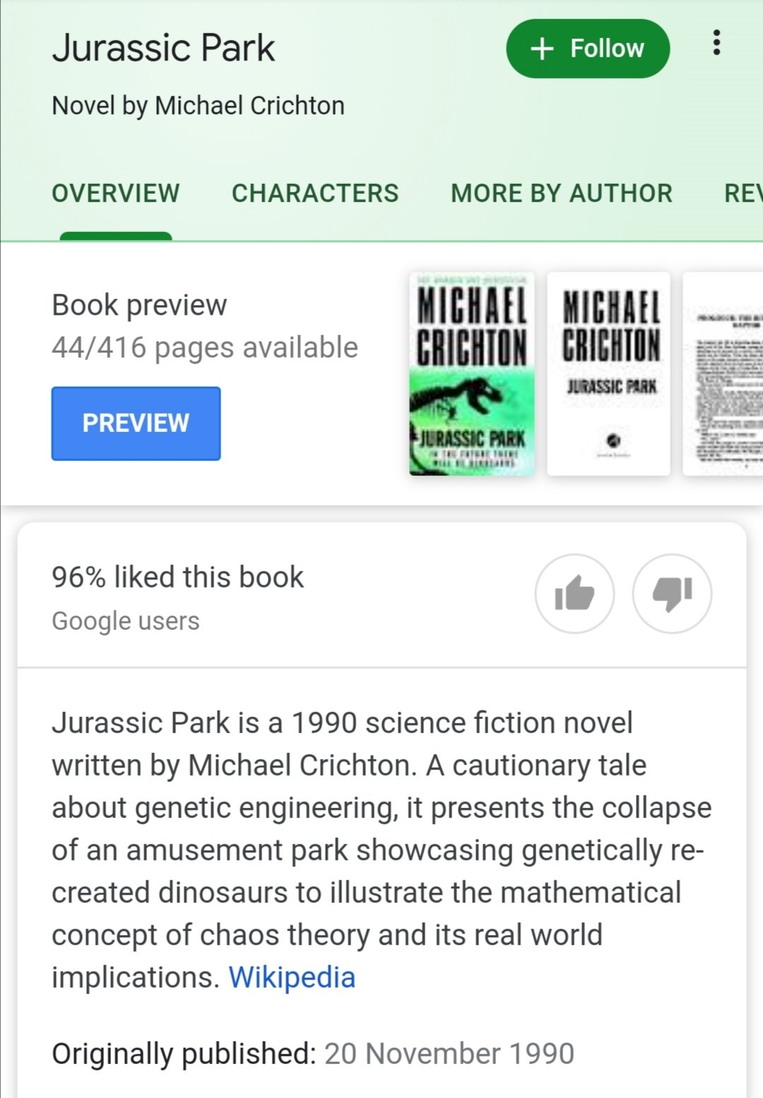 Happy 30th birthday to Jurassic park, the Michael crichton masterpiece that started my favourite franchise. 