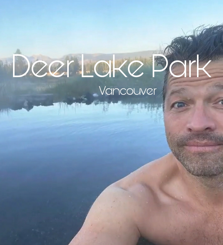 1) A foto do riacho vai ser a primeira a ser falada porque é o começo, essa foto é realmente de Vancouver (digamos que centro) localizado em Deer Lake Park; ela não foi utilizada na filmagem mas+