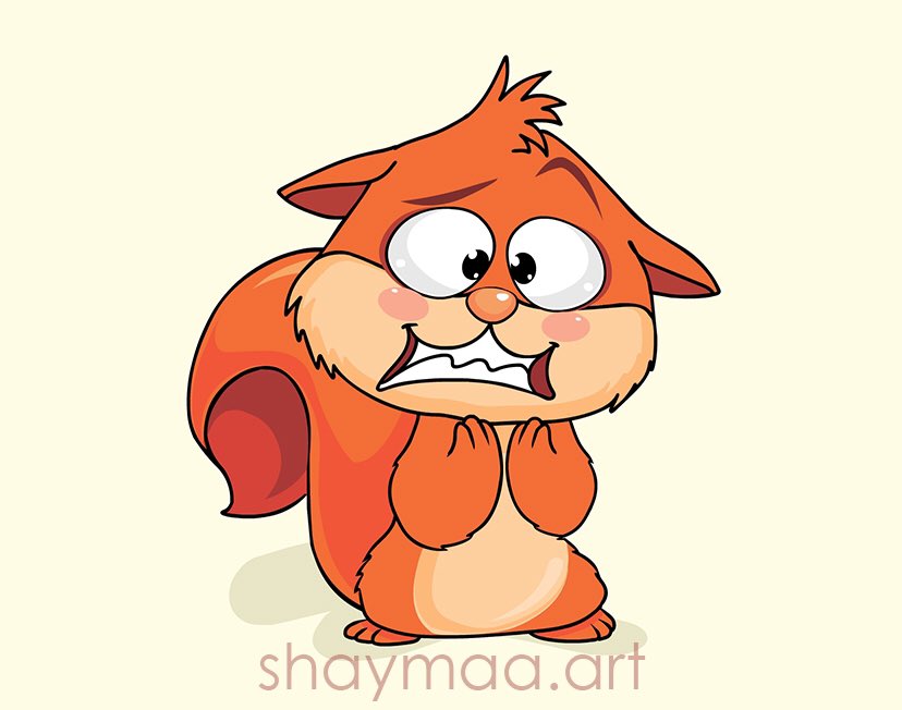 shaymaaart's tweet photo. #squirrel #horrified #artist #cartoon #cartoons #illustration #mixed #natural #wacom #characterdesign #design #animeart #still #colorful  #animal #cuteanimal #friends #sketch #drowingart #comic #story #artwork #dalyart #kids #children #action #digitalpainting #photoshop #animate https://t.co/wgXGJ5bkjh
