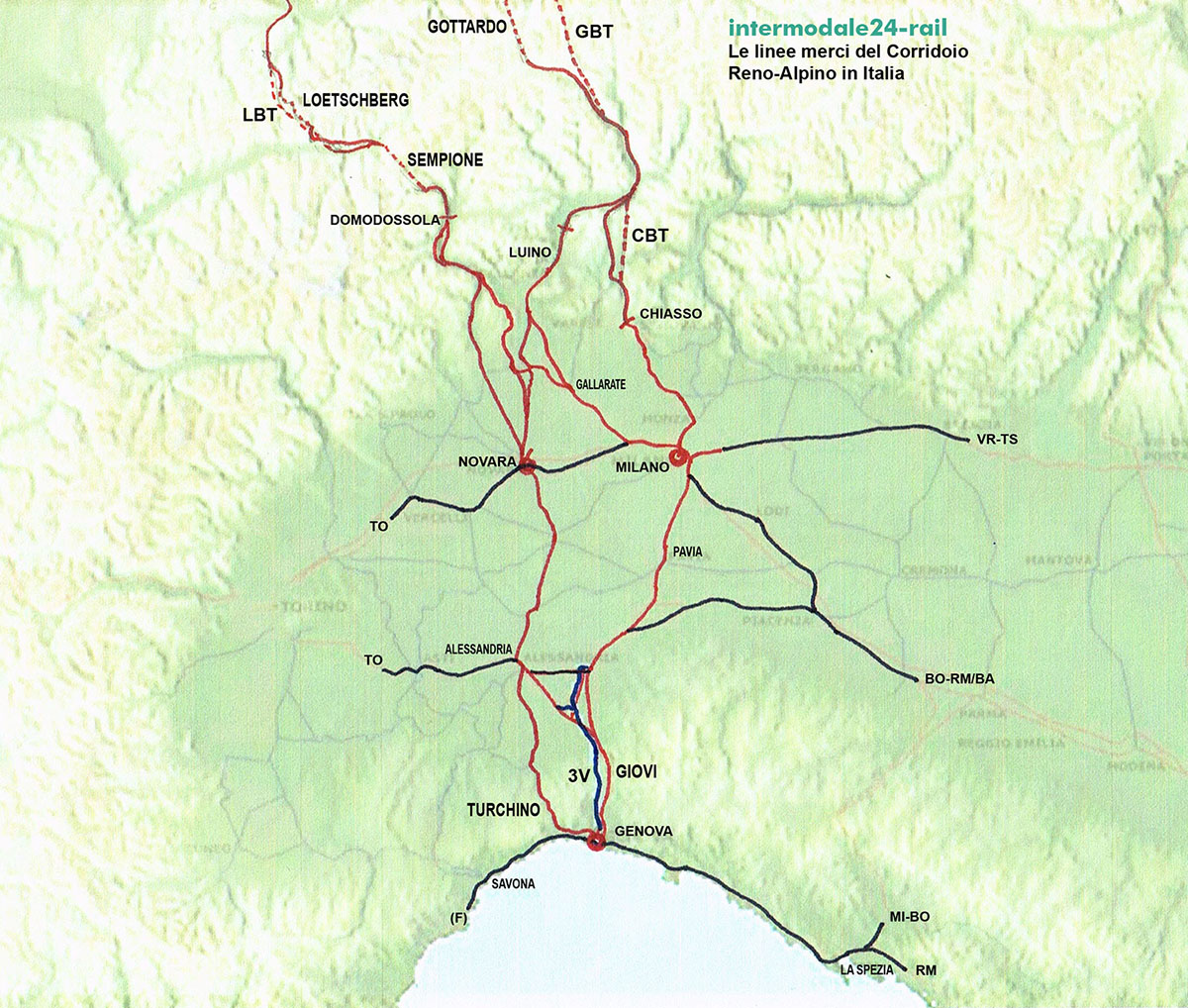 17/ But the big changes are yet to come. The opening of the Terzo Valico base tunnel in the mid 2020s will add the final stretch of a flat route for 750m long freight trains to the Po Valley and up the Gottardo & Simplon to central and northern Europe