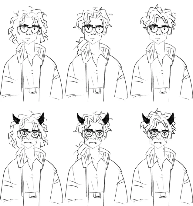 trying to redesign some old ocs 