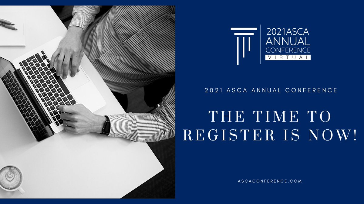 Did you get the chance to register for the 2021 ASCA Annual Conference yet? 

Register Here⬇️
theasca.org/ev_calendar_da…

#ASCA21isVirtual #ASCAOffice #WeAreASCA #HigherEd #StudentConduct #StudentAffairs #SAPro #SAGrad #GetInvolved #Virtual #Conference