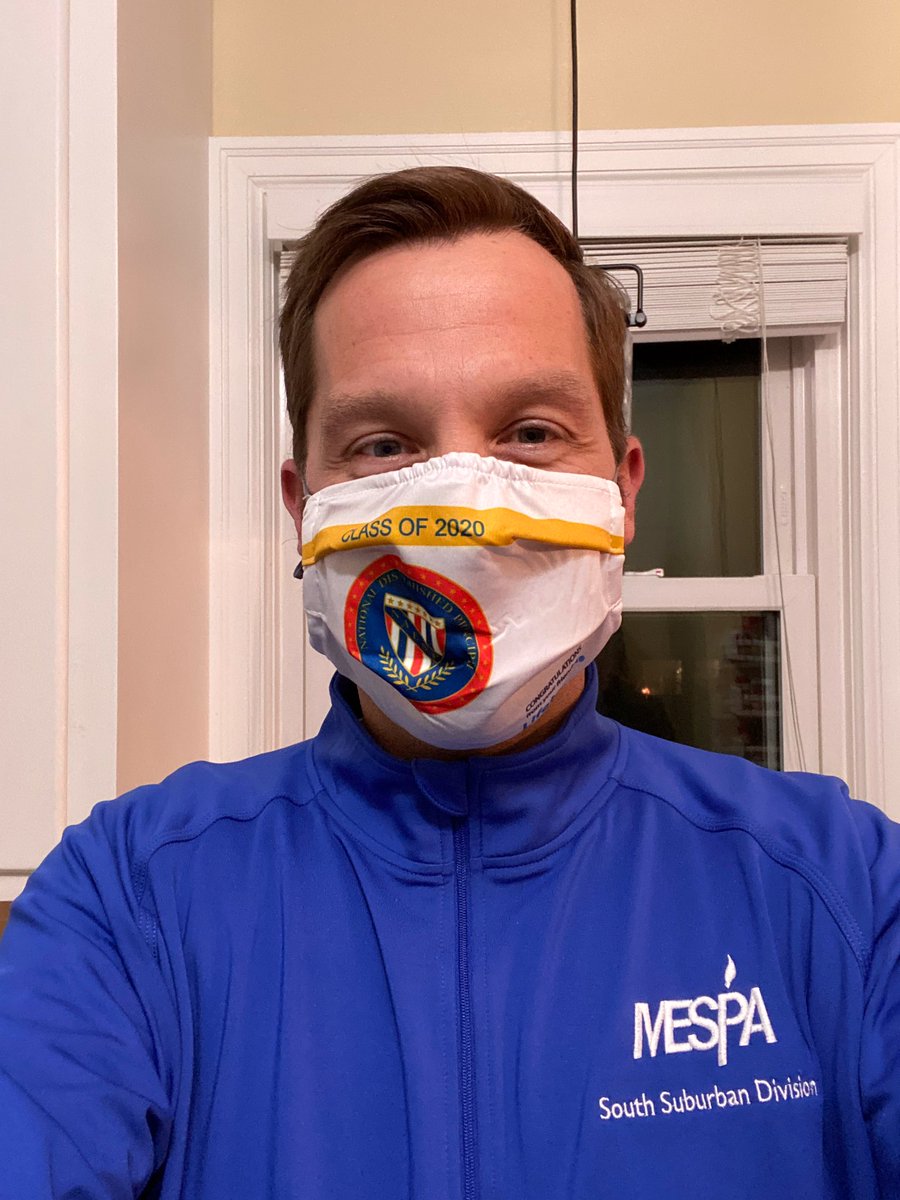 Thank you @Lifetouch for the nice #ndp2020 face mask! It goes pretty well with my @MESPAprincipals pullover. @NAESP #mnlead #mespamn