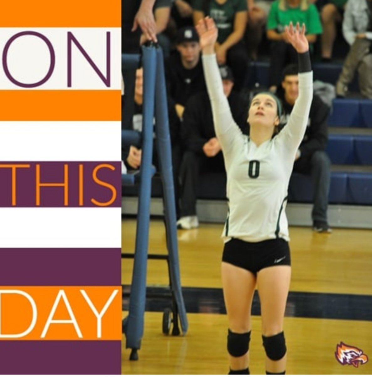 GoPostEagles's tweet photo. #OnThisDay in 2015, the @Postvball team defeated Wilmington, 3-2 (25-27, 25-20, 20-25, 25-28, 15-11) in a thrilling CACC Semifinals match. Skylar German led the Eagles with 29 kills. Morgan Griffin had 16 kills two aces and three blocks. Brianna Root had 67 assists. https://t.co/c0JyEfTT6w