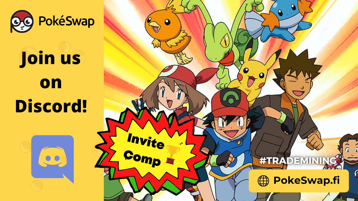 RealPokeSwap's tweet photo. We are running a #Discord Invite #Competition!🏆
👉Join below, enter, &amp; win $BALLS!

🔗https://t.co/QTiA0Lk1M7

🔥https://t.co/9Z7j4eqOZK - THE #Exchange that rewards #Traders🔥
Gotta swap em' all!

#DeFi #Crypto $ETH #DEX $SNX $UNI $AAVE $LINK #NOTI @cctip_io draw 0.0175 ETH 361 https://t.co/7Vee7fPWdL