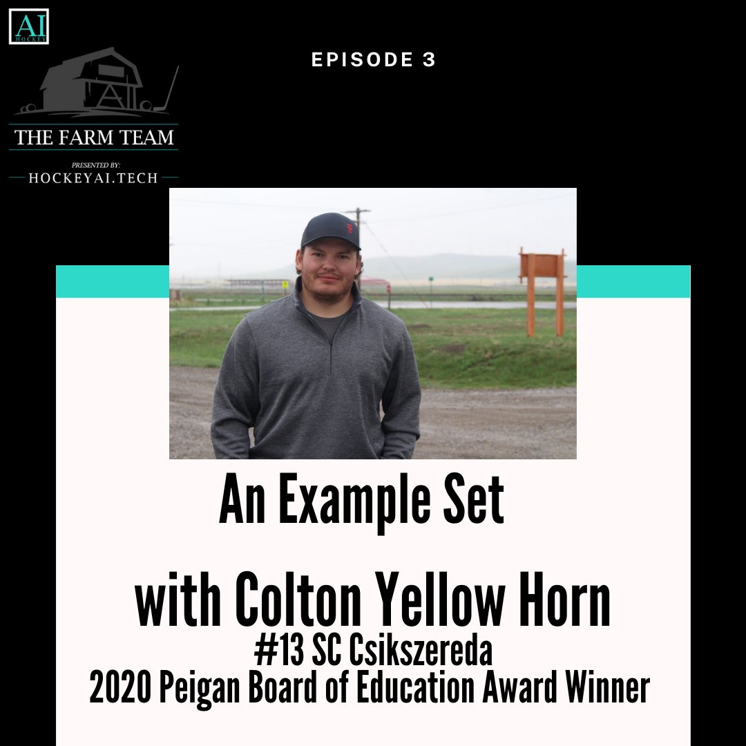 The Farm Team Episode 3: Featuring 
<a href="/yellow1571/">Colton Yellow Horn</a> 
 
- An Example Set
- 2020 Award
- Overview of an All-Star Career
- Western Hockey League
- Life in the Erste Liga

++ a ton more

Presented by: 
<a href="/Hockey_AI/">hockey_ai</a>

Listen Here: linktr.ee/thefarmteampod