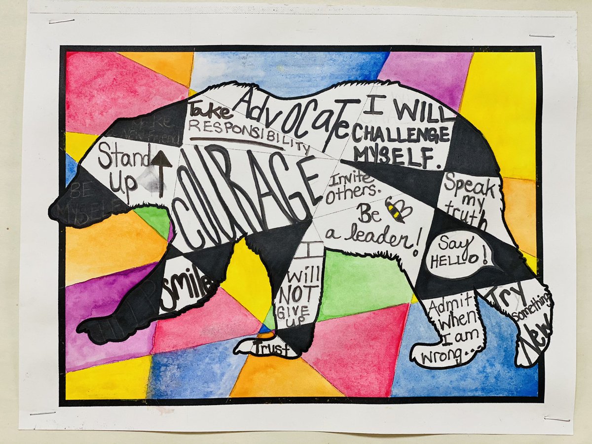 KyshaKosik's tweet photo. November brings the teachings of the Bear! Students brainstormed many ways they can face life with their inner courage 🐻 #indigenoused #maskwa #sohkitehewin https://t.co/wxRVuK6FPN