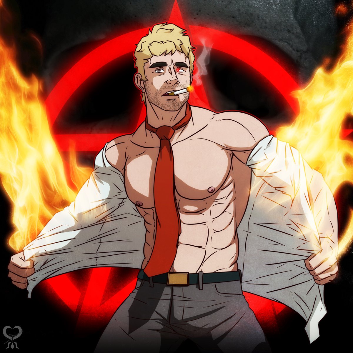 leomon32's tweet photo. Gatz (@Gatz_Cosplay ) is doing a John Constantine cosplay so... couldn't resist^^"  #dccomics #JohnConstantine #hellblazer #sharkdad #kingshark #bae #mattryan #leomon32 #cosplay #Gatz https://t.co/45gqGtYxlO