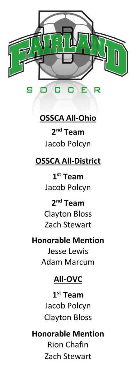 FairlandSoccer's tweet photo. 2020 Fairland Boys - Soccer Honors
@ShortSports06 @sportsturtle11 @SEOhioPreps @TSYouthSports @J88victorygreen https://t.co/HDMoHZbaVd
