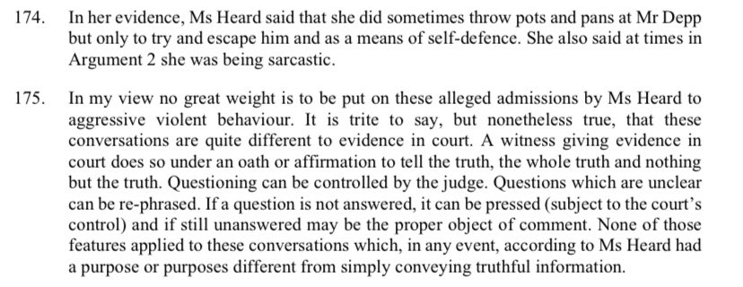 jcdbrooke's tweet photo. Amber Heard admitted to abusing Johnny Depp. There is a recorded conversation to prove it. It was played in court. It was used as evidence. 

But because Amber Heard SAID it was sarcasm under oath, Judge Nicol took HER WORD over KEY EVIDENCE. 
#JusticeForJohnnyDepp https://t.co/OEviz0536l