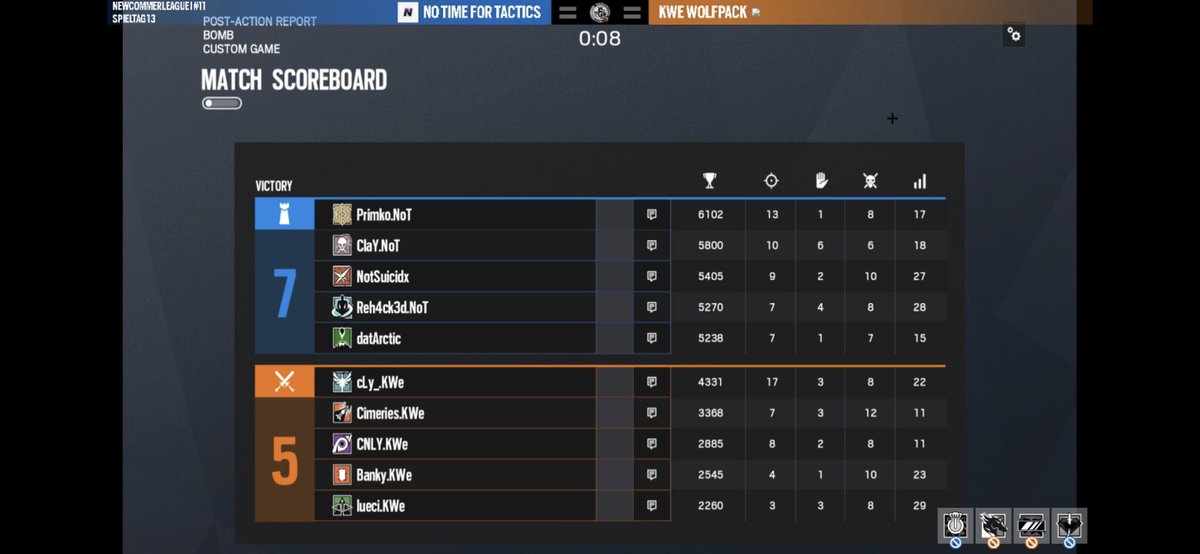 War ein sehr spannendes Match. Hier die Stats von der der ersten Map.