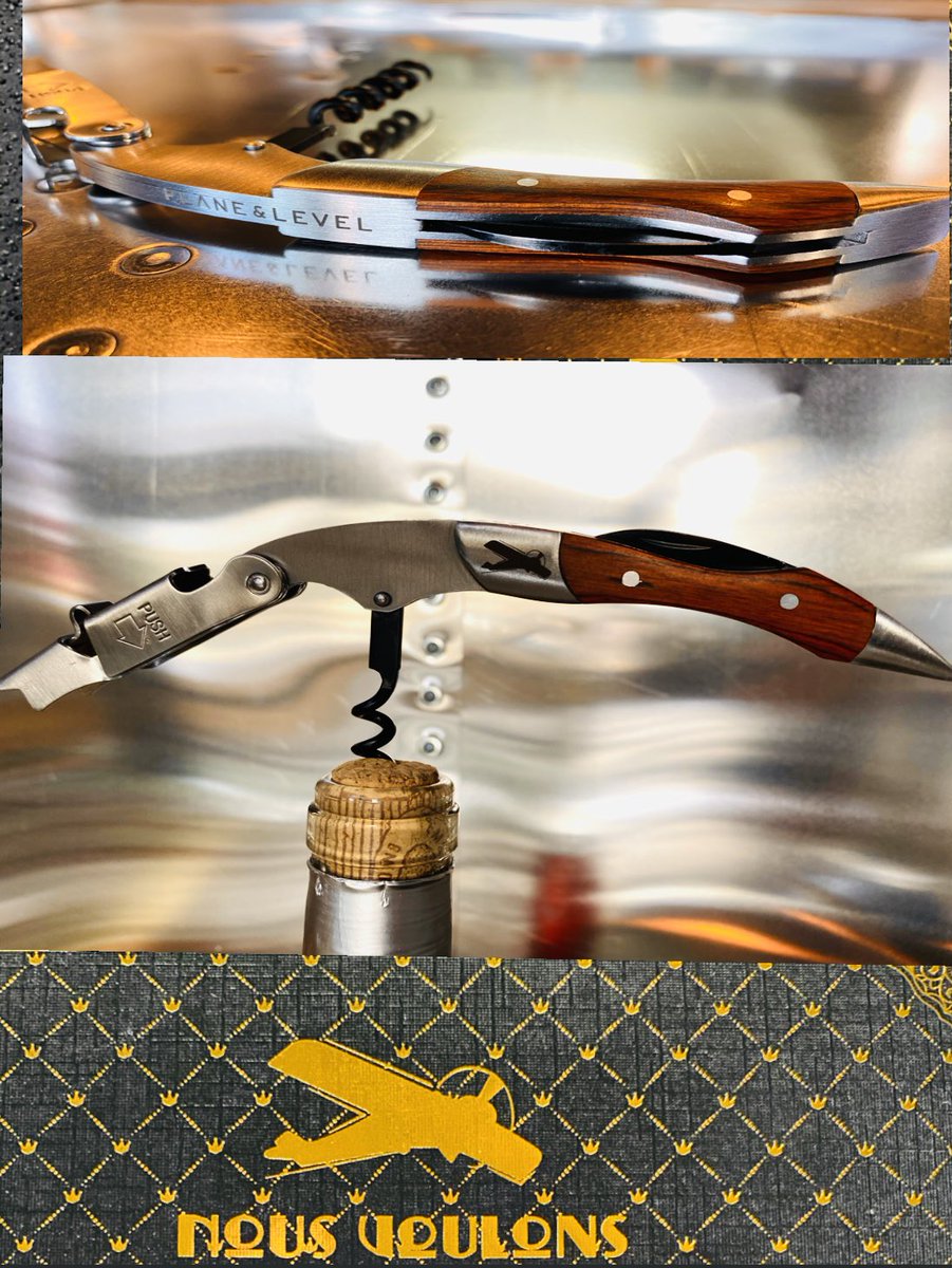 TperezWine's tweet photo. Designed by us #planeandlevel and #nousvolons wine opener. The industry needed a wine key that works that’s why we decided to make our own. #wineopener #winekey to purchase DM us #wine #winery #winelover #winetasting #wineindustry #vino #vinotinto #wien #vinho https://t.co/B3Ib270DmQ