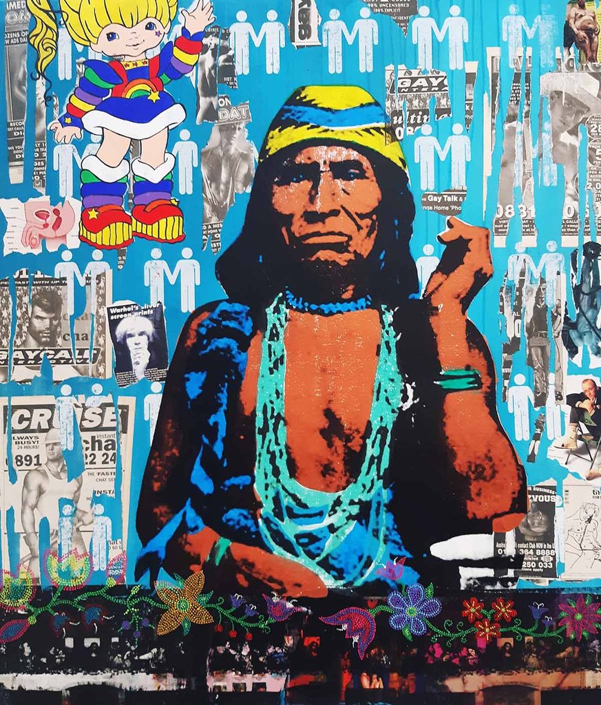 How do the lives of 2Spirit people challenge the colonial understanding of gender &amp; sexuality?

@billreidgallery presents Resurgence: Indigequeer Identities, with works by Levi Nelson, Jaz Whitford, Morgan Whitehead and Raven John.

Find tickets here: ow.ly/QuzY50CqIPC