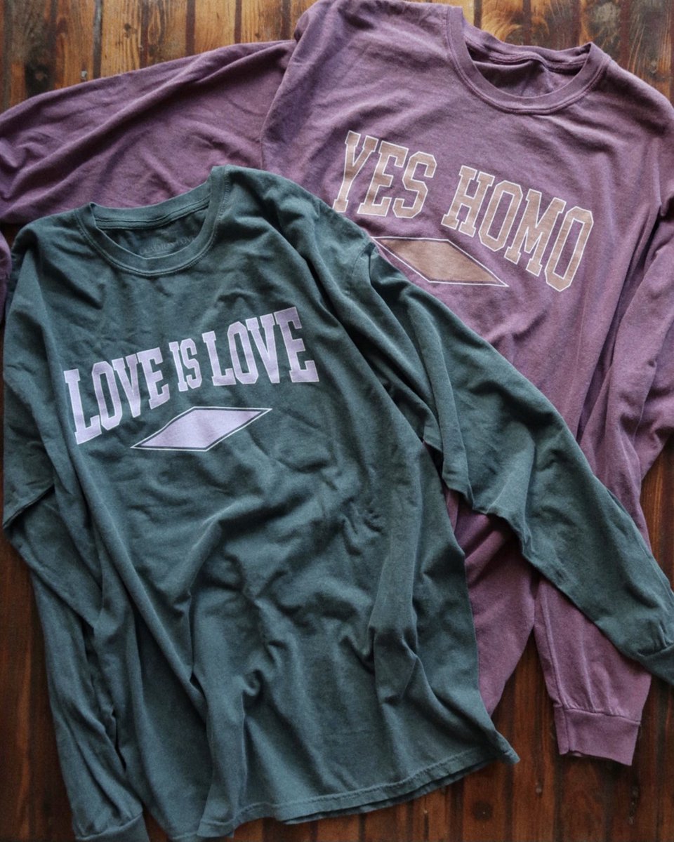 thiscommonlove's tweet photo. and we’re releasing two of my personal favs to date: team YES HOMO &amp; LOVE IS LOVE ✨ 
(drop shoulder &amp; oversized fit)
see you tomorrow! 💕
#loveislove #yeshomo https://t.co/PQ8Sg17wad